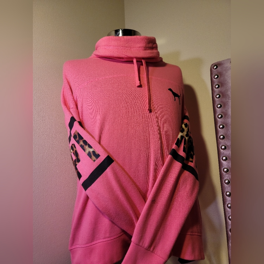 PINK Cowl Neck Pullover